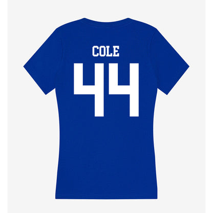 LA Tech - NCAA Football Legends : Adrien Cole - Women's V-Neck T-Shirt-1