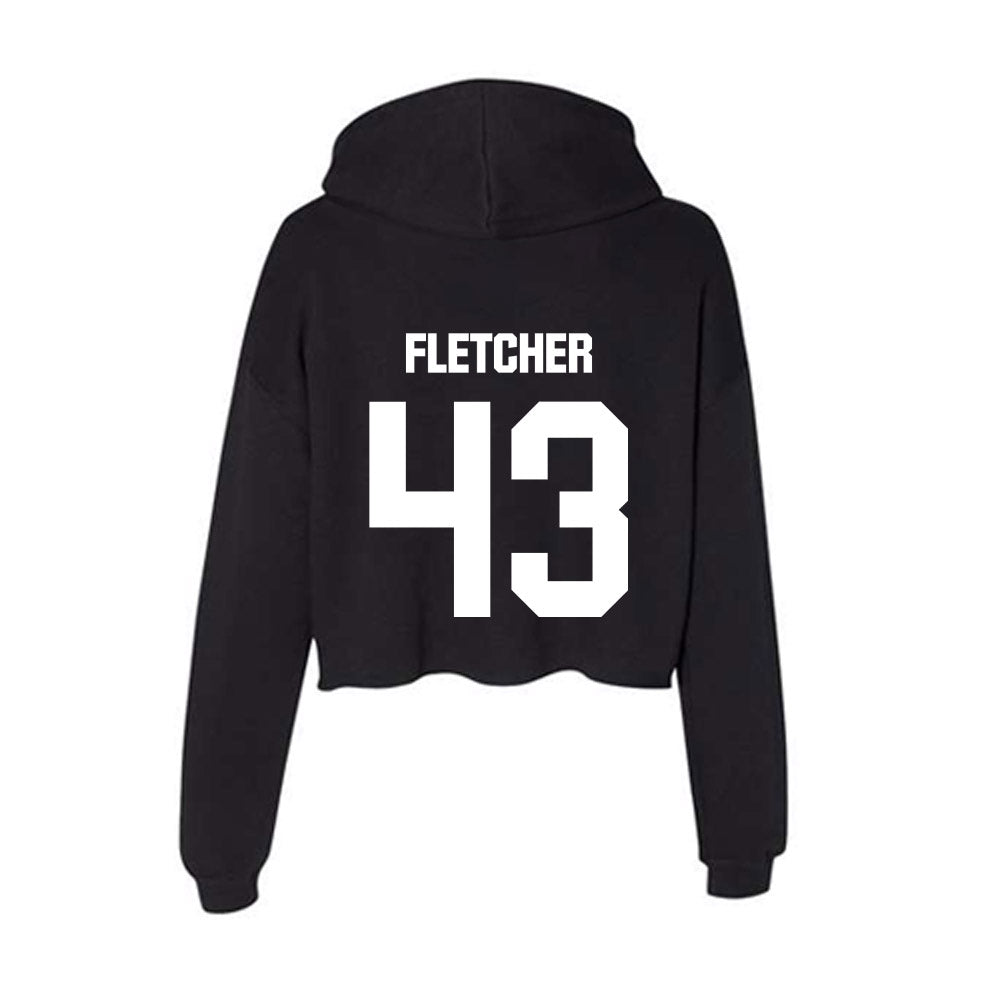 Davidson - NCAA Women's Lacrosse : Ella Fletcher - Women's Crop Fleece Hoodie-1