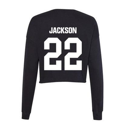 Davidson - NCAA Women's Basketball : Sylvie Jackson - Women's Cropped Crew Fleece-1