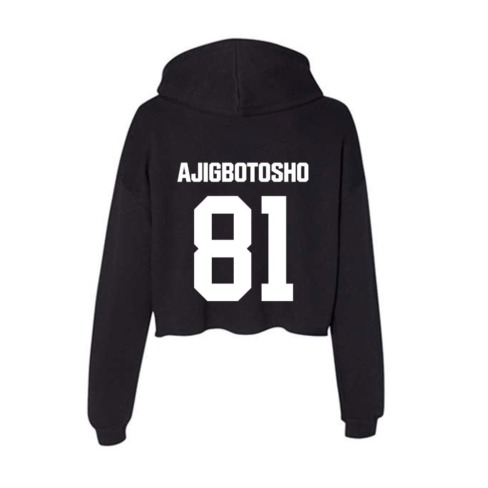 Davidson - NCAA Football : Alani Ajigbotosho - Women's Crop Fleece Hoodie-1