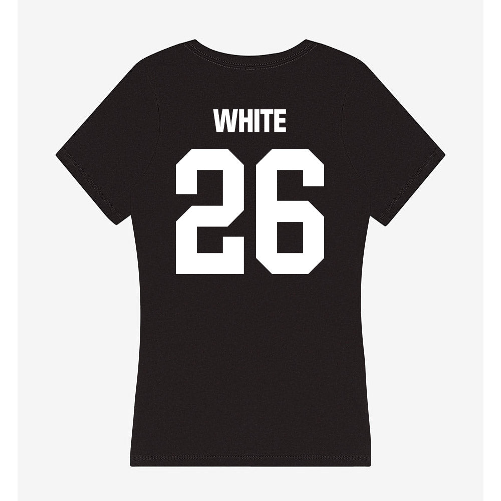 Davidson - NCAA Women's Lacrosse : Mali White - Women's V-Neck T-Shirt-1