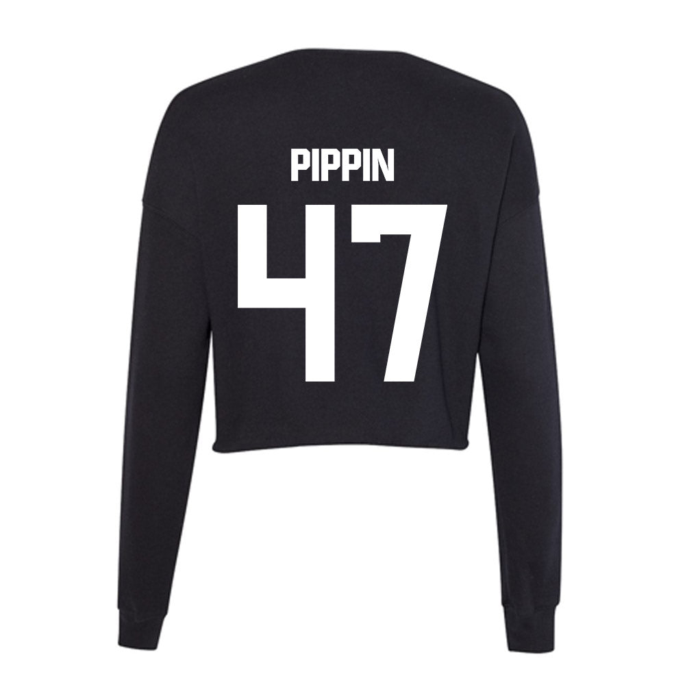 Davidson - NCAA Football : Nash Pippin - Women's Cropped Crew Fleece-1