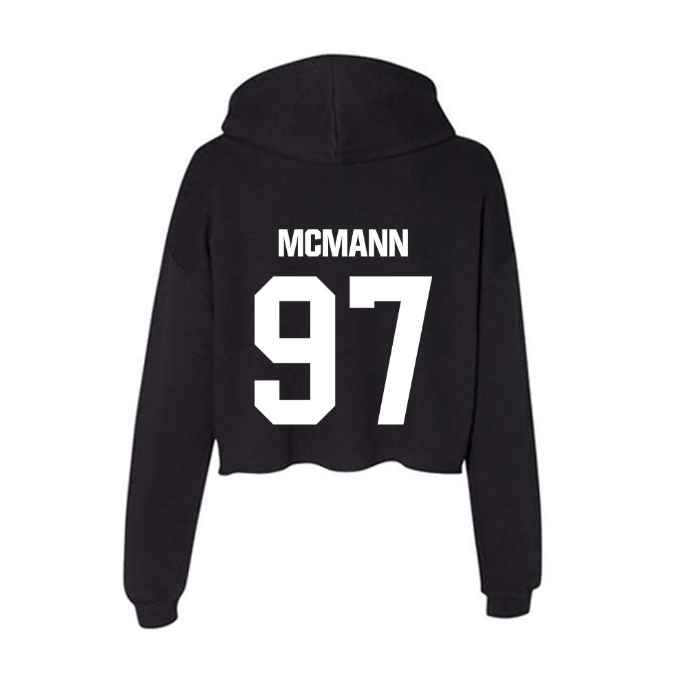 Davidson - NCAA Football : Liam McMann - Women's Crop Fleece Hoodie-1