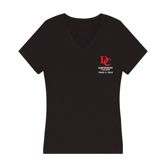 Davidson - NCAA Men's Track & Field : Jackson Steffen - Women's V-Neck T-Shirt-0