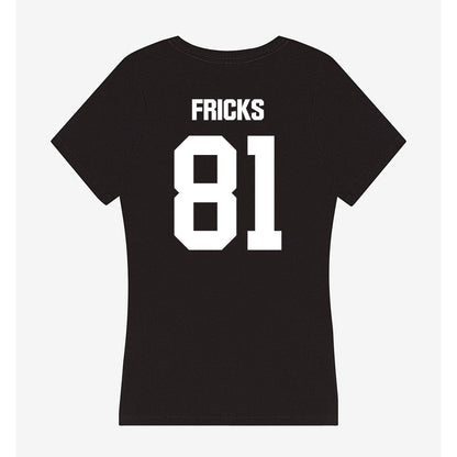 Arkansas State - NCAA Football : Javeon Fricks - Women's V-Neck T-Shirt-1