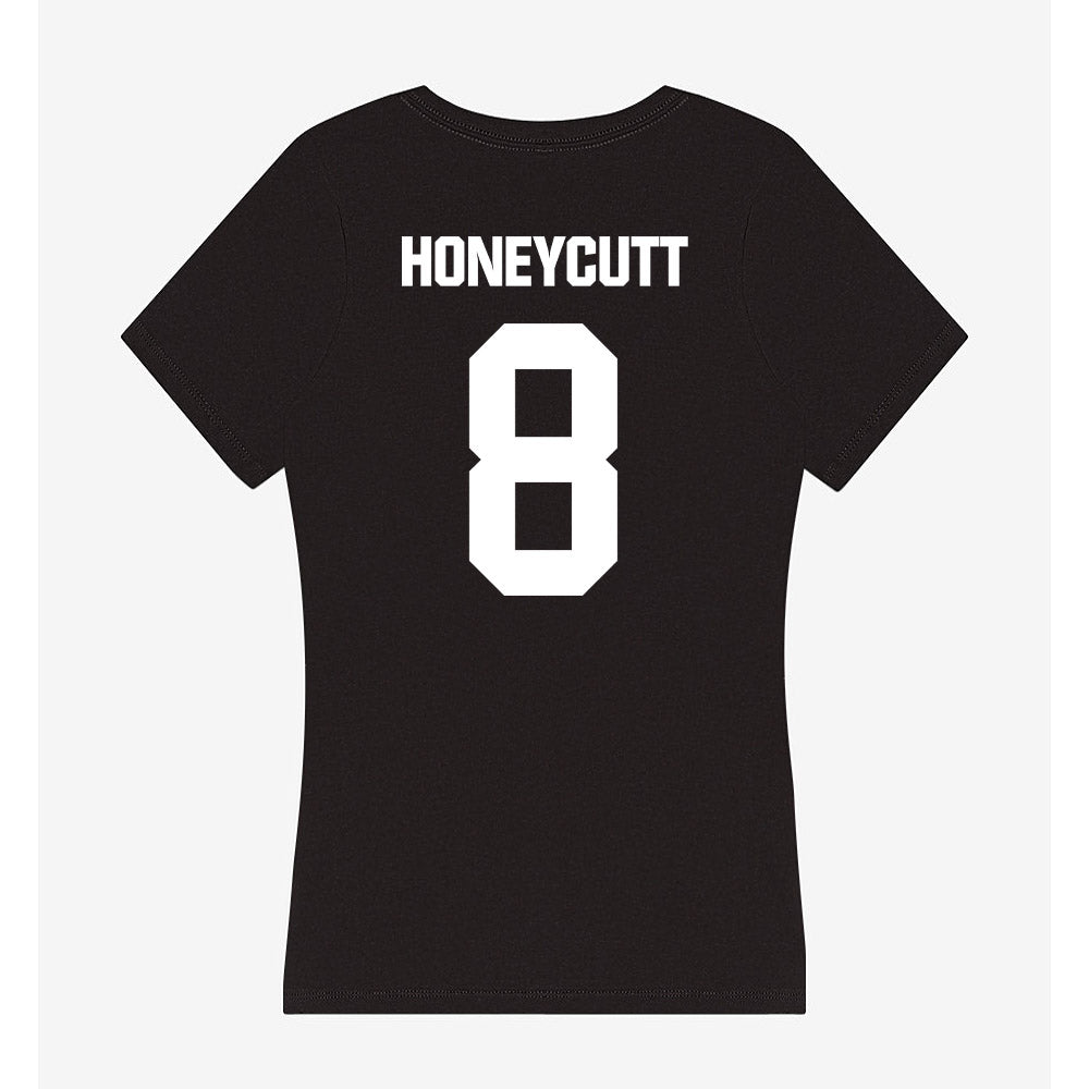 Arkansas State - NCAA Men's Basketball : Weston Honeycutt - Women's V-Neck T-Shirt-1