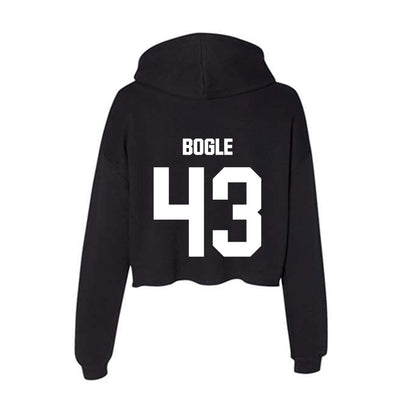 Arkansas State - NCAA Football : Chase Bogle - Women's Crop Fleece Hoodie-1