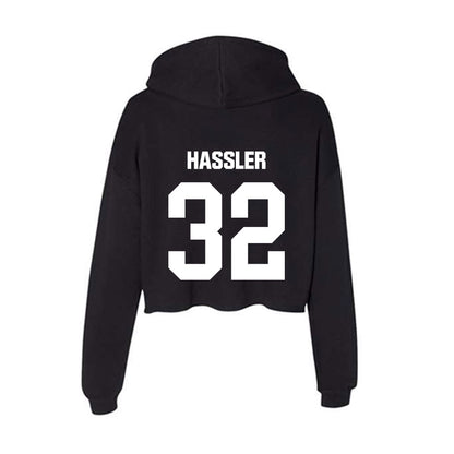 Arkansas State - NCAA Football : Ethan Hassler - Women's Crop Fleece Hoodie-1