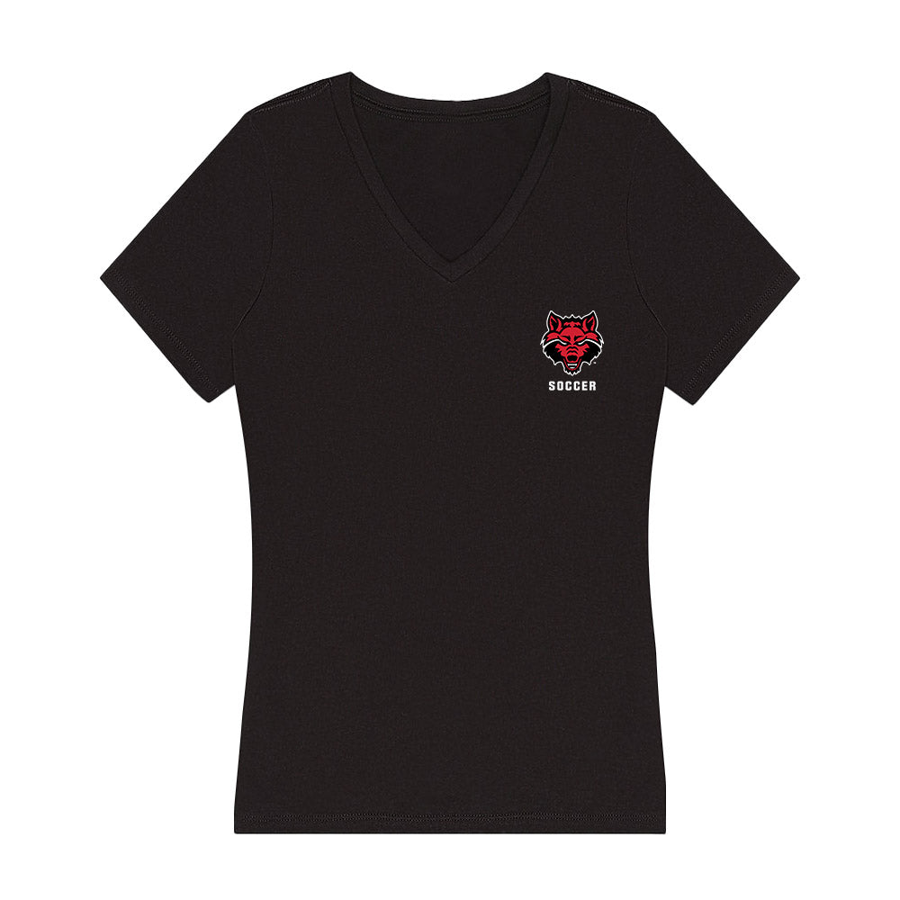 Arkansas State - NCAA Women's Soccer : Maggie Smith - Women's V-Neck T-Shirt-0