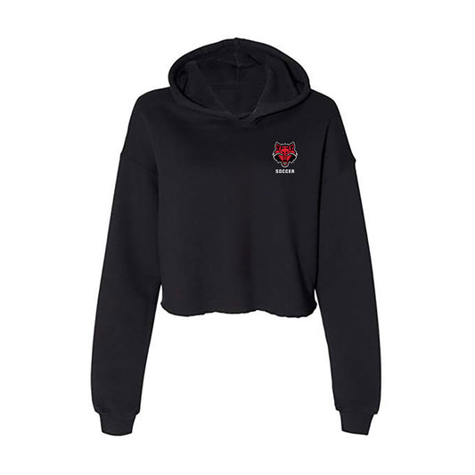 Arkansas State - NCAA Women's Soccer : Katy Haransky - Women's Crop Fleece Hoodie-0