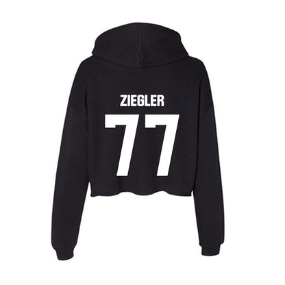 NMSU - NCAA Women's Volleyball : Zoe Ziegler - Women's Crop Fleece Hoodie-1