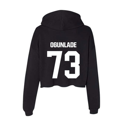 NMSU - NCAA Football : Janik Ogunlade - Women's Crop Fleece Hoodie-1