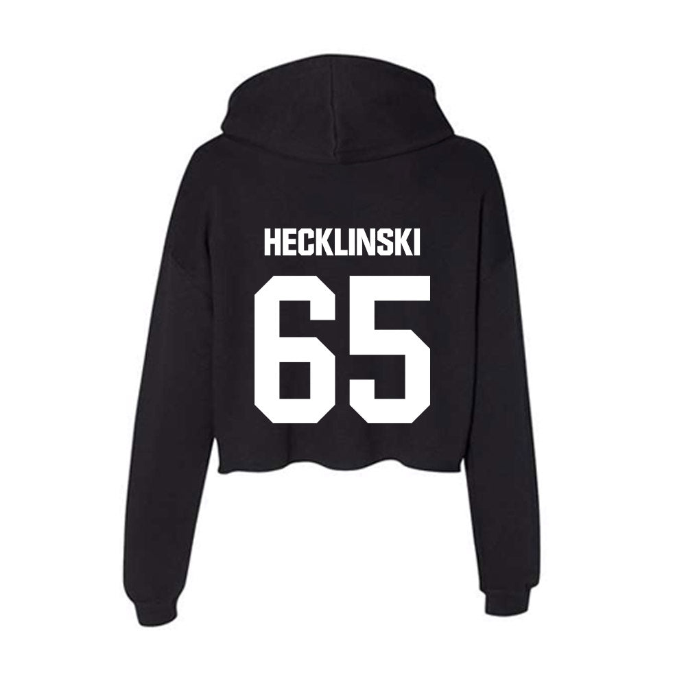 NMSU - NCAA Football : J.R Hecklinski - Women's Crop Fleece Hoodie-1
