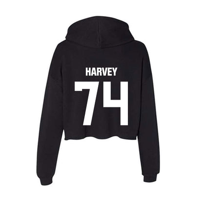 NMSU - NCAA Football : Elijah Harvey - Women's Crop Fleece Hoodie-1