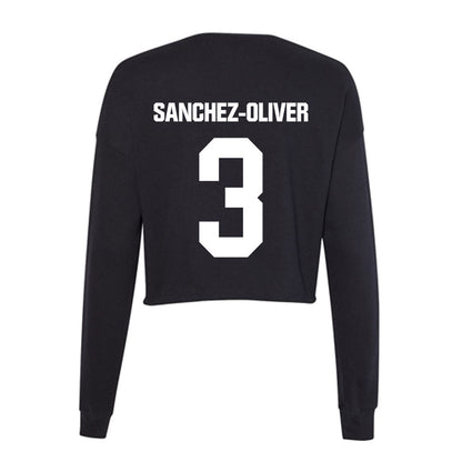 NMSU - NCAA Women's Basketball : Sianny Sanchez-Oliver - Women's Cropped Crew Fleece-1