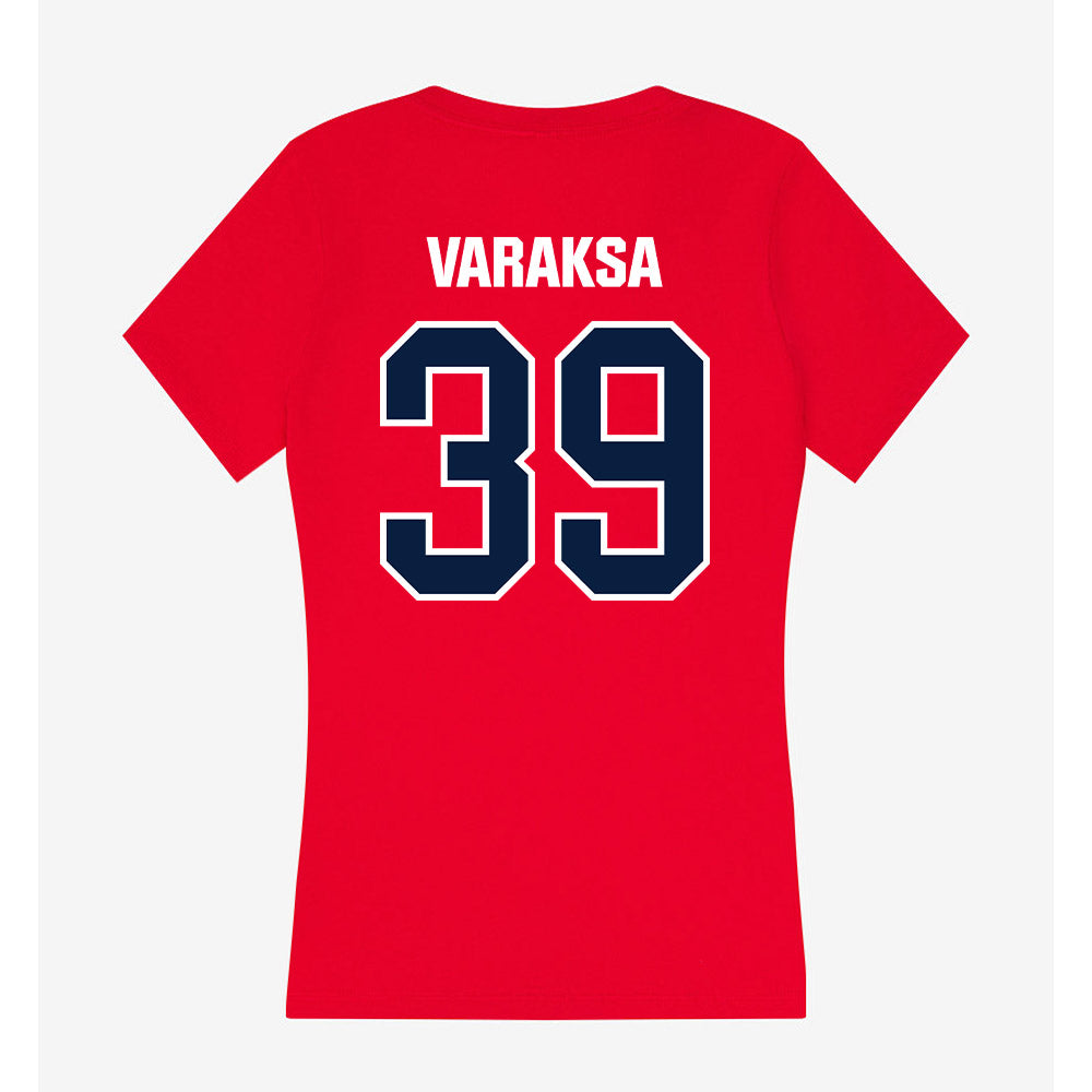 Liberty - NCAA Women's Lacrosse : Katy Varaksa - Women's V-Neck T-Shirt-1