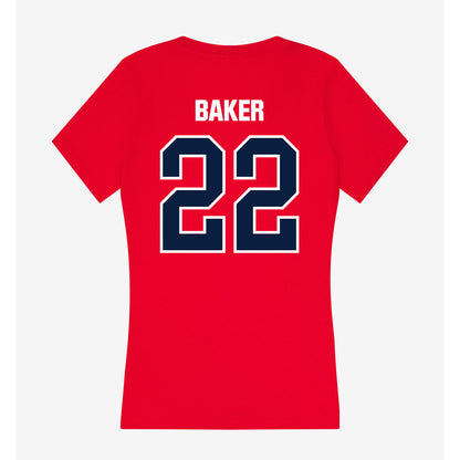 Liberty - NCAA Football : Coleman Baker - Women's V-Neck T-Shirt-1