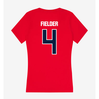 Liberty - NCAA Women's Volleyball : Addie Fielder - Women's V-Neck T-Shirt-1