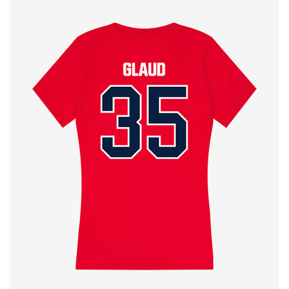 Liberty - NCAA Football : Dillano Glaud - Women's V-Neck T-Shirt-1