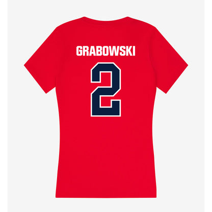 Liberty - NCAA Baseball : Dylan Grabowski - Women's V-Neck T-Shirt-1