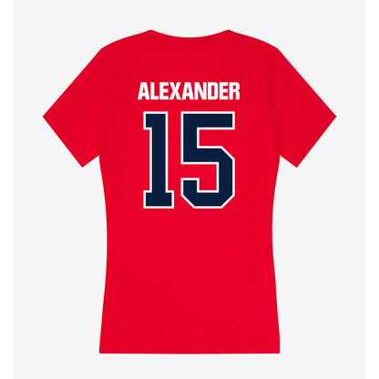 Liberty - NCAA Women's Basketball : Maleah Alexander - Women's V-Neck T-Shirt-1