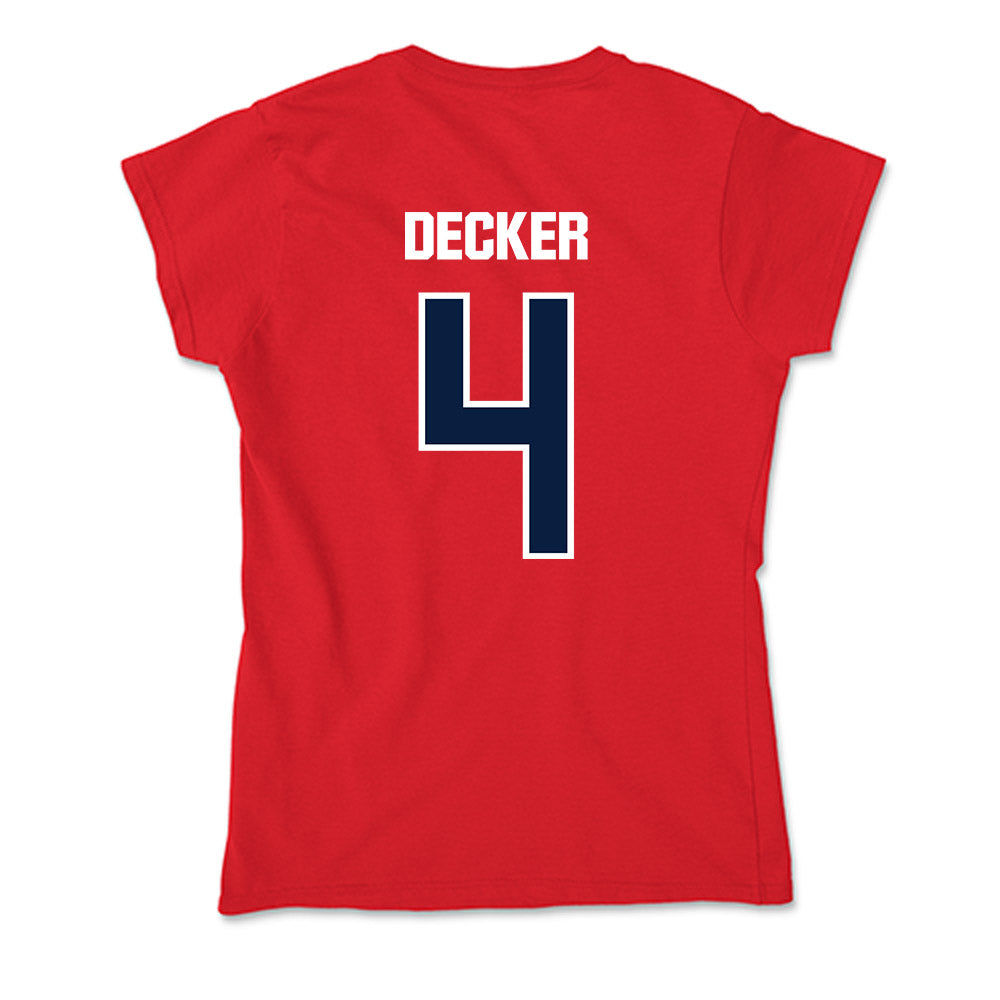 Liberty - NCAA Men's Basketball : Brett Decker - Soft Style Women’s T-Shirt-1