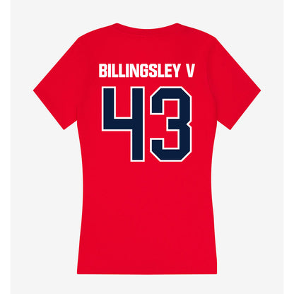 Liberty - NCAA Football : Jay Billingsley V - Women's V-Neck T-Shirt-1