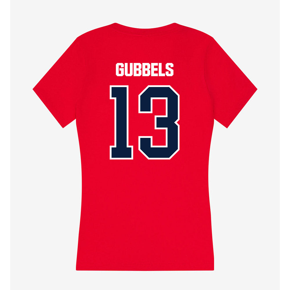 Liberty - NCAA Women's Soccer : Dani Gubbels - Women's V-Neck T-Shirt-1
