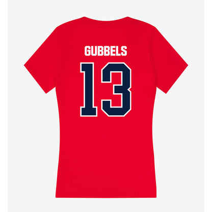 Liberty - NCAA Women's Soccer : Dani Gubbels - Women's V-Neck T-Shirt-1