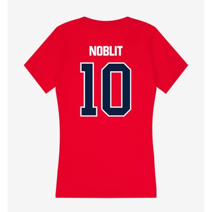 Liberty - NCAA Women's Soccer : Haley Noblit - Women's V-Neck T-Shirt-1