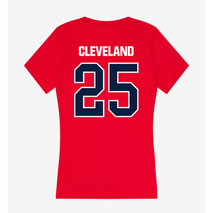 Liberty - NCAA Men's Basketball : Zach Cleveland - Women's V-Neck T-Shirt-1