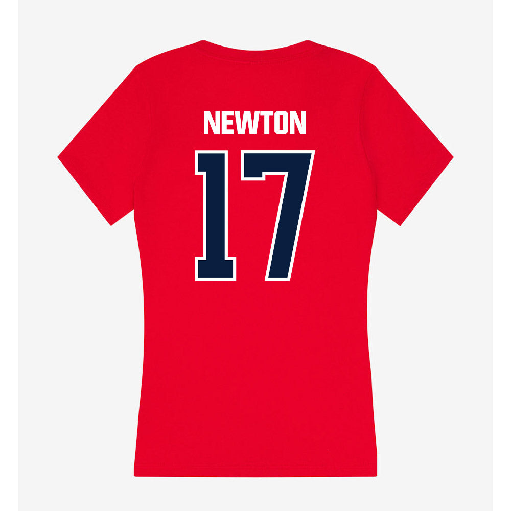 Liberty - NCAA Softball : Taryn Newton - Women's V-Neck T-Shirt-1