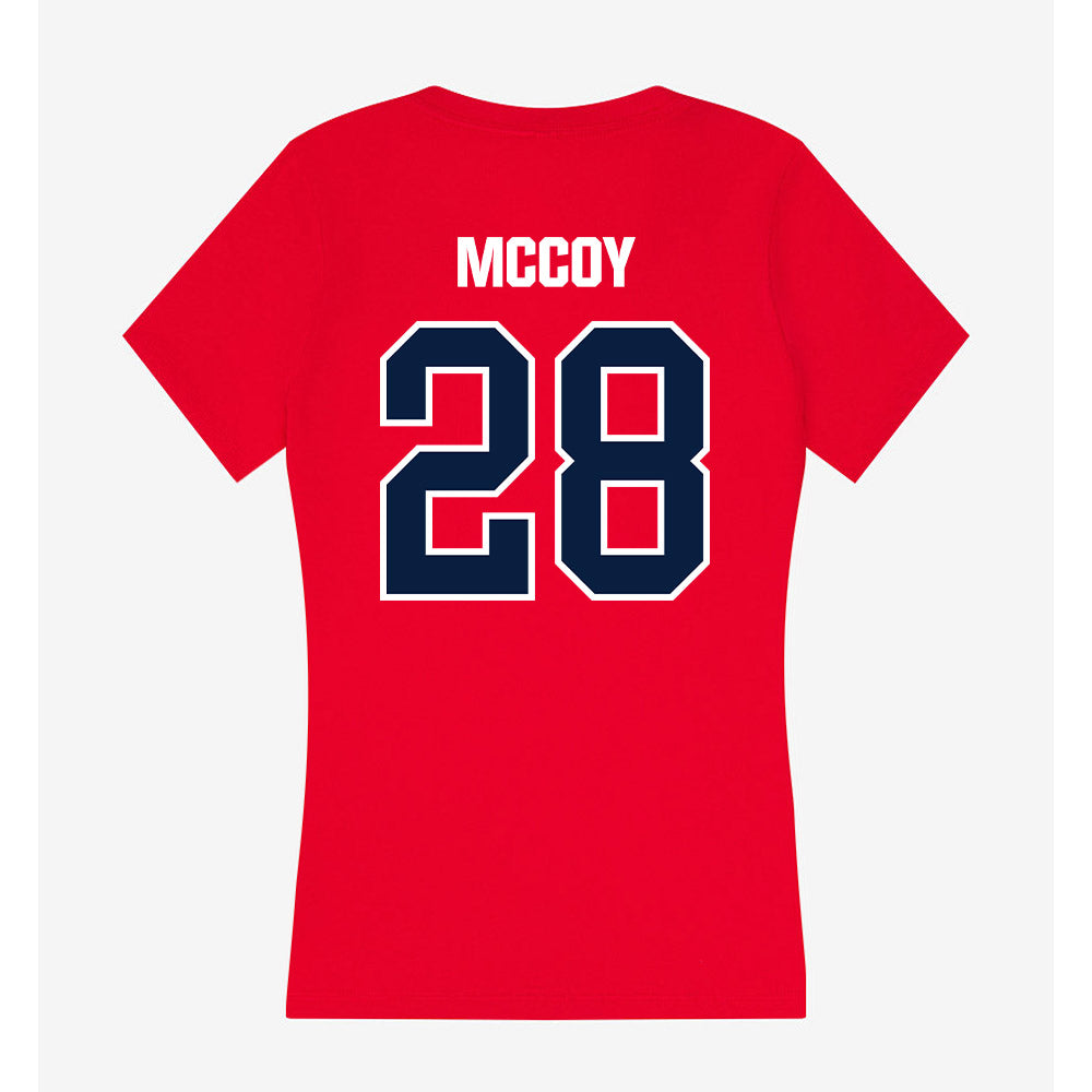 Liberty - NCAA Football : Colton McCoy - Women's V-Neck T-Shirt-1