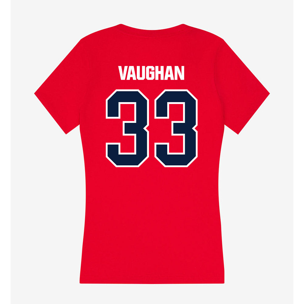 Liberty - NCAA Football : Aidan Vaughan - Women's V-Neck T-Shirt-1