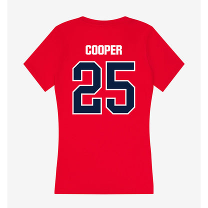 Liberty - NCAA Baseball : Trey Cooper - Women's V-Neck T-Shirt-1
