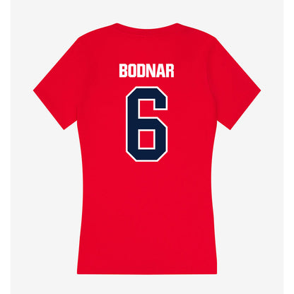 Liberty - NCAA Football : Christian Bodnar - Women's V-Neck T-Shirt-1