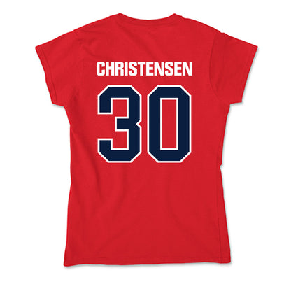 Liberty - NCAA Women's Lacrosse : Claire Christensen - Soft Style Women’s T-Shirt-1