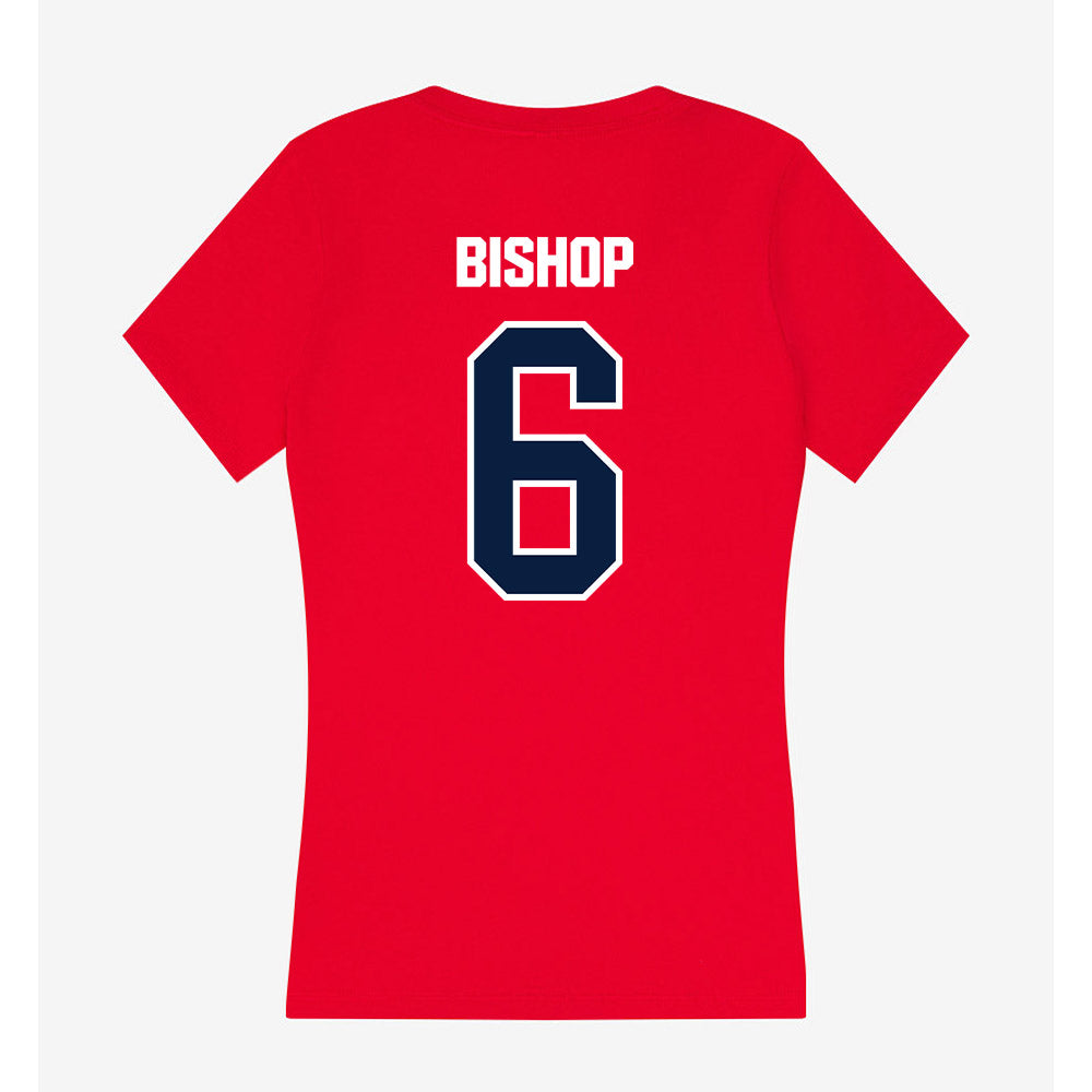 Liberty - NCAA Football : Brandon Bishop - Women's V-Neck T-Shirt-1
