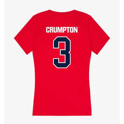 Liberty - NCAA Women's Lacrosse : Zuri Crumpton - Women's V-Neck T-Shirt-1