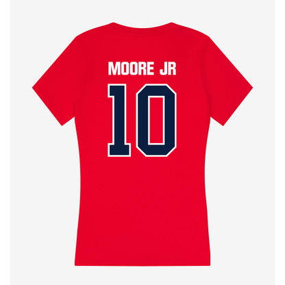 Liberty - NCAA Football : Ronald Moore Jr - Women's V-Neck T-Shirt-1