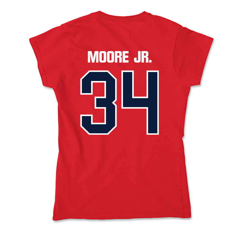 Liberty - NCAA Football : Seneca Moore Jr. - Soft Style Women’s T-Shirt-1
