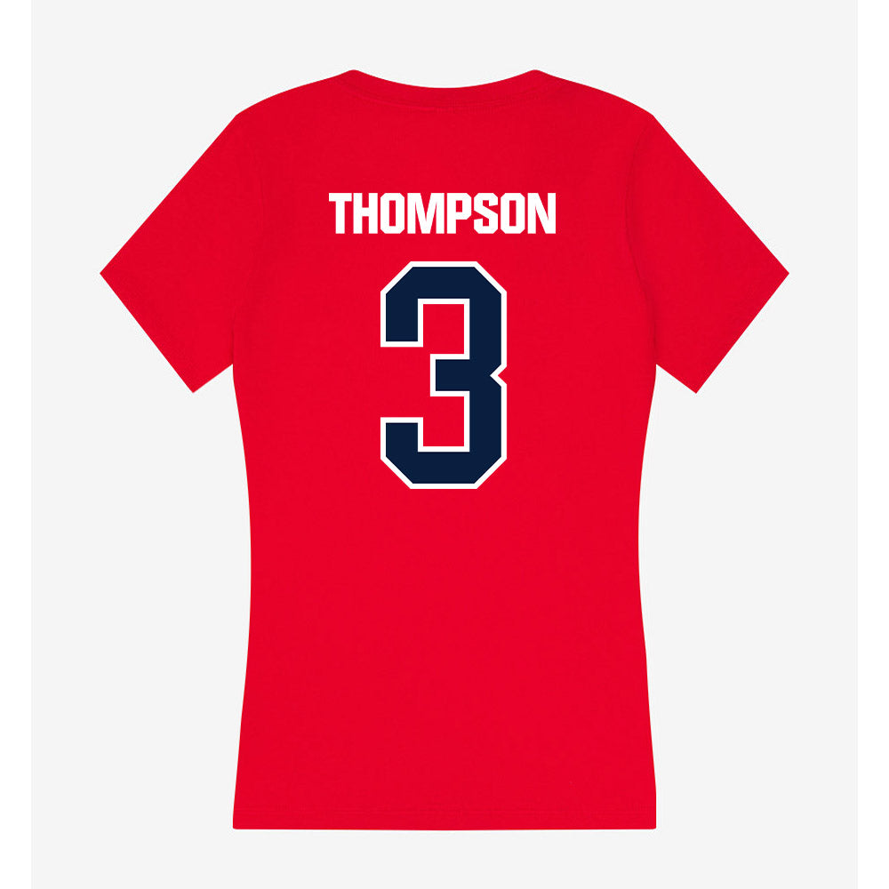 Liberty - NCAA Women's Basketball : JaKayla Thompson - Women's V-Neck T-Shirt-1