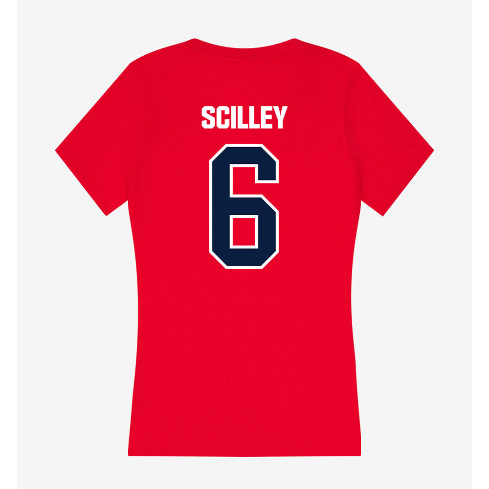 Liberty - NCAA Baseball : Landon Scilley - Women's V-Neck T-Shirt-1