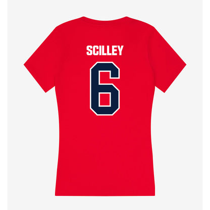 Liberty - NCAA Baseball : Landon Scilley - Women's V-Neck T-Shirt-1