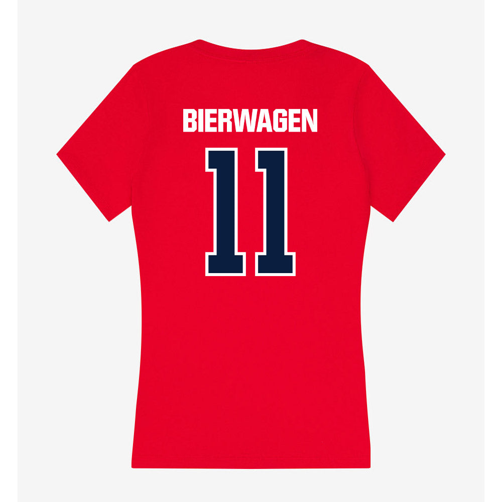 Liberty - NCAA Women's Volleyball : Alison Bierwagen - Women's V-Neck T-Shirt-1
