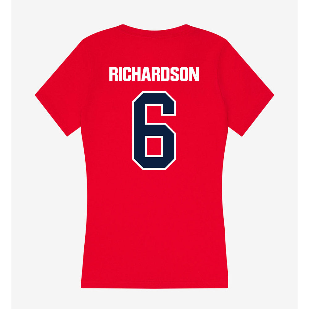 Liberty - NCAA Women's Volleyball : Shyia Richardson - Women's V-Neck T-Shirt-1