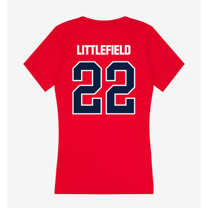 Liberty - NCAA Women's Volleyball : Molly Littlefield - Women's V-Neck T-Shirt-1