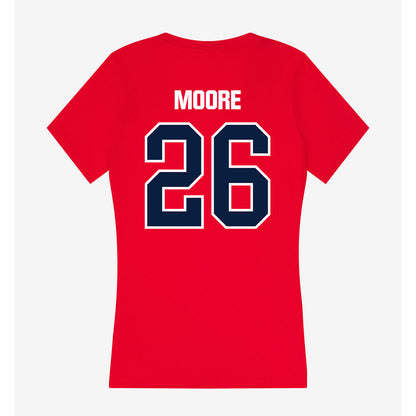 Liberty - NCAA Baseball : Tucker Moore - Women's V-Neck T-Shirt-1
