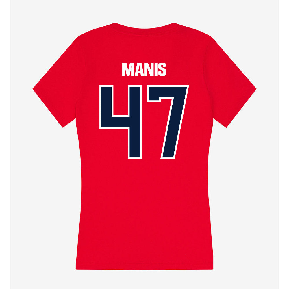 Liberty - NCAA Football : Ryan Manis - Women's V-Neck T-Shirt-1