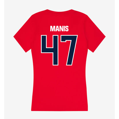 Liberty - NCAA Football : Ryan Manis - Women's V-Neck T-Shirt-1